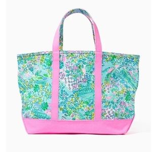 NWT Lilly Pulitzer Large Mercado Tote Lilly Loves SC